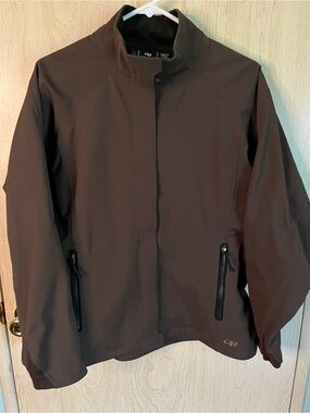 Outdoor Research Solitude Softshell Jacket Brown Women’s Sz Large $180